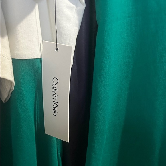 Calvin Klein Teal and Black Casual Dress Ptp 21” - Picture 5 of 5
